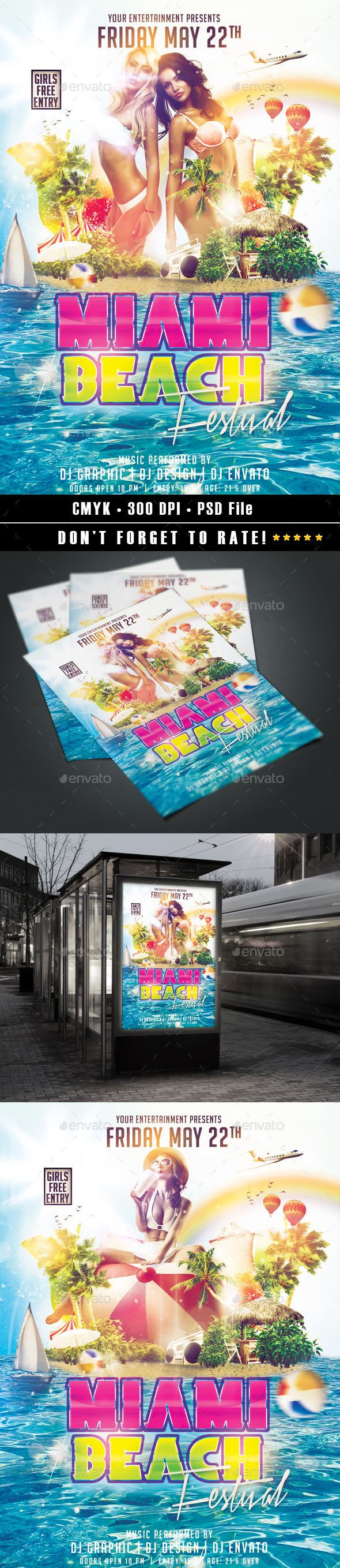 Miami Beach Festival - Events Flyers