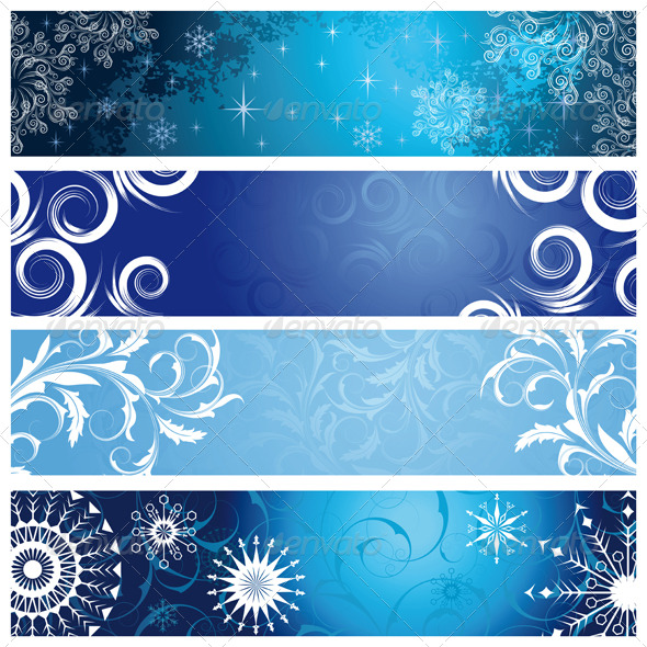 Winter banners - Seasons Nature
