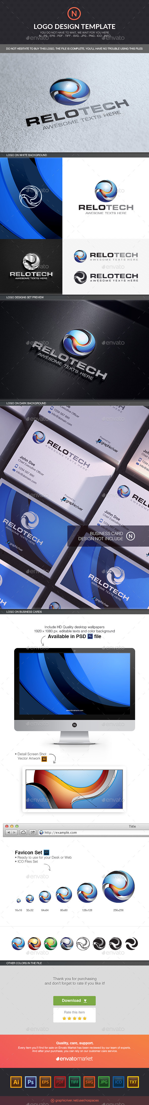 R Sphere Logo Template - 3d Abstract