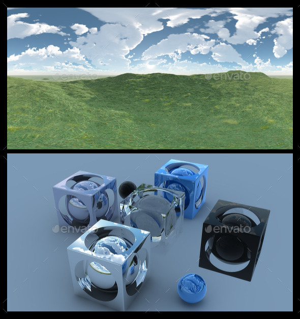 Open Grass Field 2 - HDRI - 3DOcean Item for Sale
