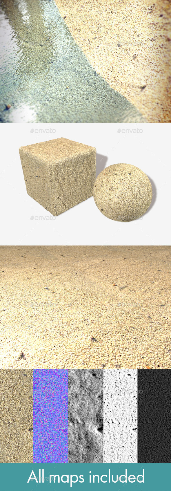 Flat Sand Seamless - 3Docean 10718759