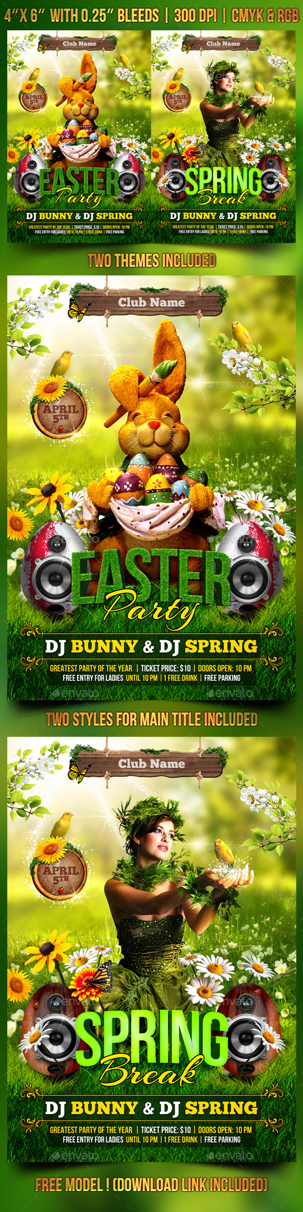 Spring and Easter Flyer Template