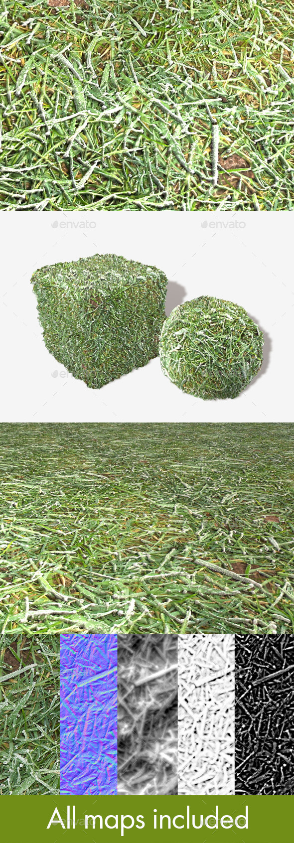Grass Frost Close - 3Docean 10722874