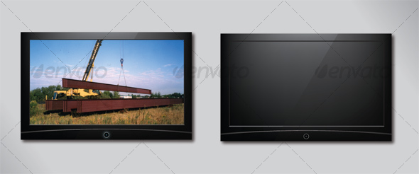 Flat Panel Television - Man-made Objects Objects