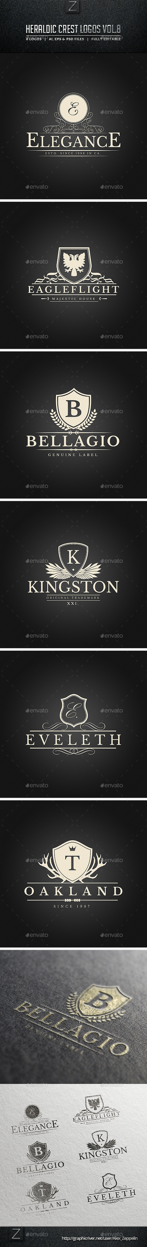 Heraldic Crest Logos Vol.8