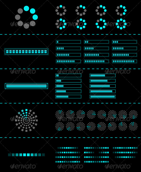 Vector preloader - Web Elements