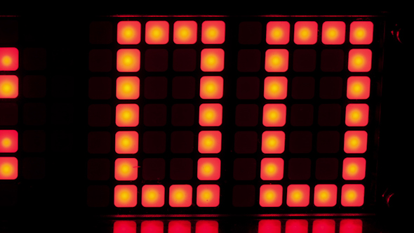 Led Clock Counter, Alarm Time 2 alt