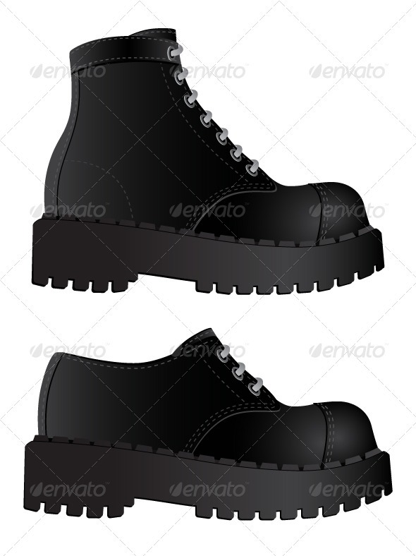 Isolated image of a boots - Miscellaneous Vectors