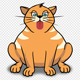 Ginger Cat Licking Screen - VideoHive Item for Sale