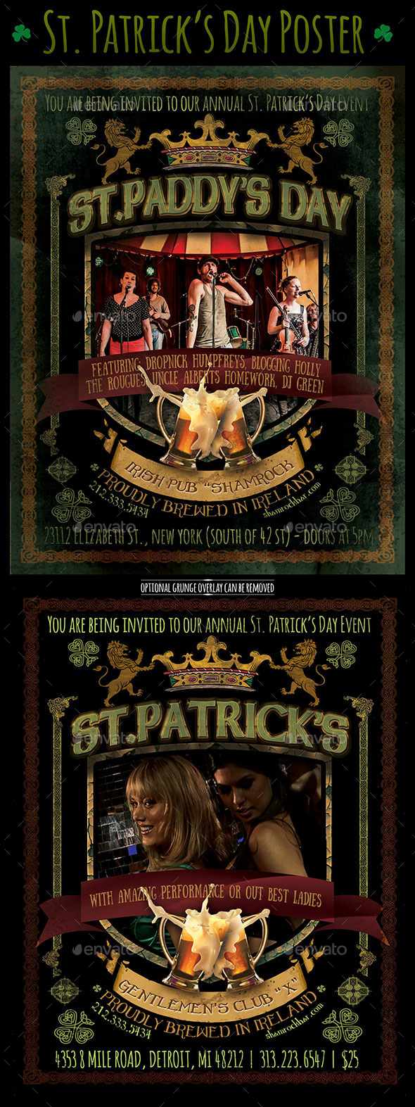 St. Patricks Day Poster - St Paddys - Holidays Events