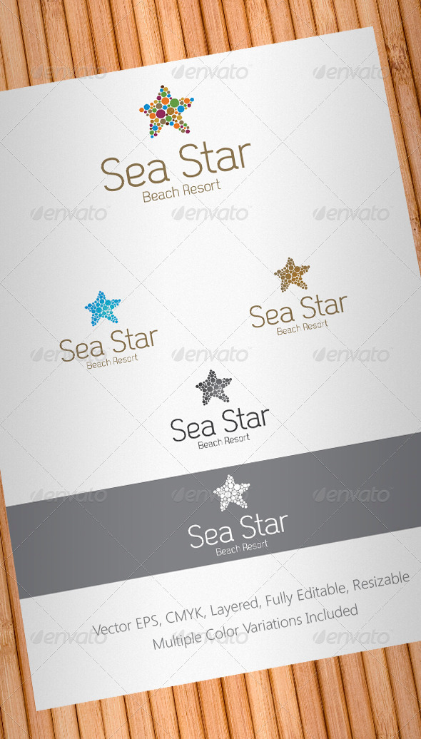Sea Star Logo Template - Animals Logo Templates