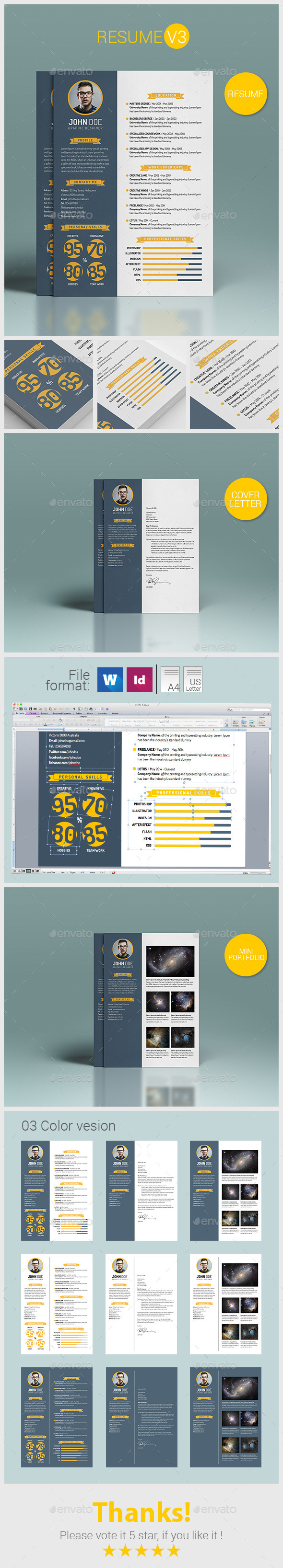 Resume V3 - Resumes Stationery
