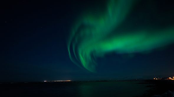 Northern Polar Lights in Iceland (Full-HD)