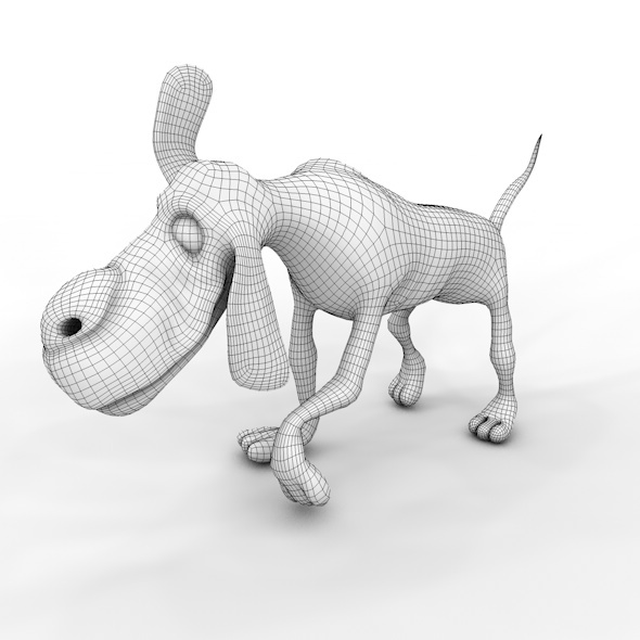 low poly dog - 3Docean 10746405