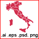 Italy Layered Map - GraphicRiver Item for Sale