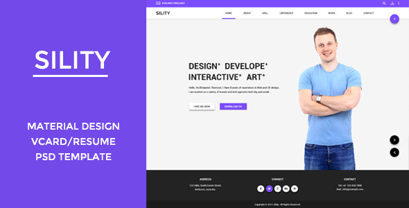 Sility - Material - ThemeForest 10747563