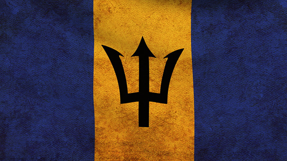 Barbados Flag 2 Pack – Grunge and Retro