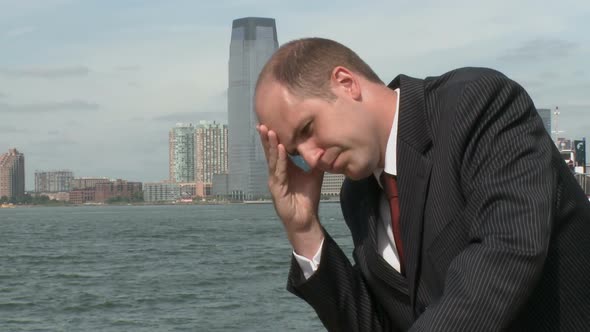 Stressed Male Professional By The Waterfront (1 Of 2)