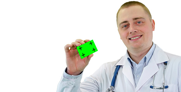 Doctor Gives A Business Card