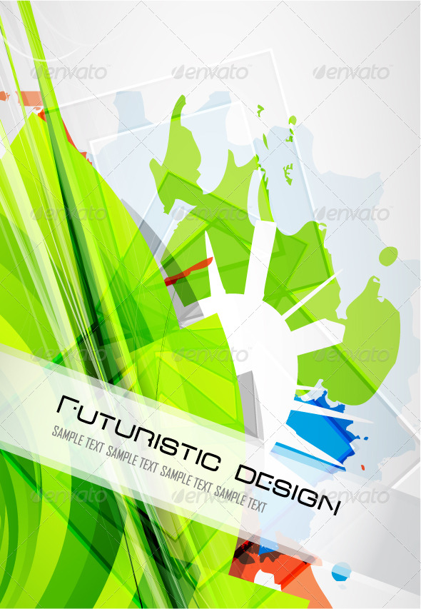 Futuristic background - Abstract Conceptual