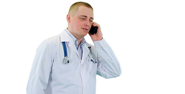 Doctor Talking On The Phone 1