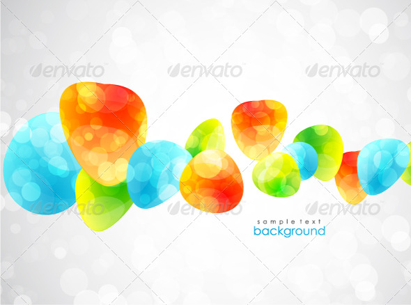 Colorful glossy vector background - Abstract Conceptual