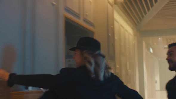 Couple Having Fun and Running Night City alt