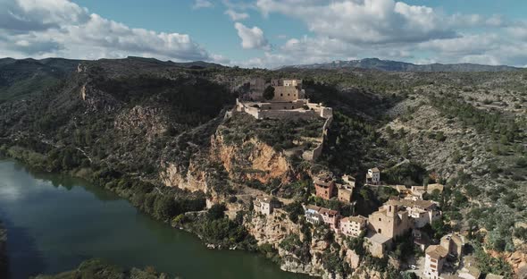 Miravet Village and Castle in Catalonia Spain