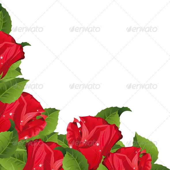 Background with roses