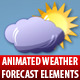 Animated Weather Forecast Elements. 9 in 1 Pack - VideoHive Item for Sale