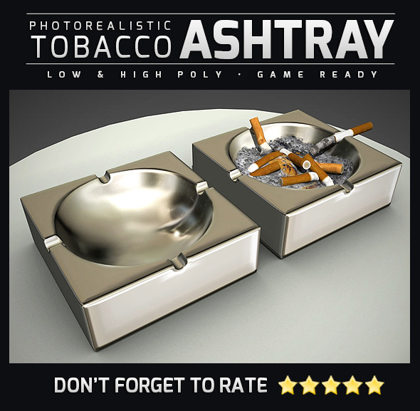 Quality Ashtray - 3Docean 10761233