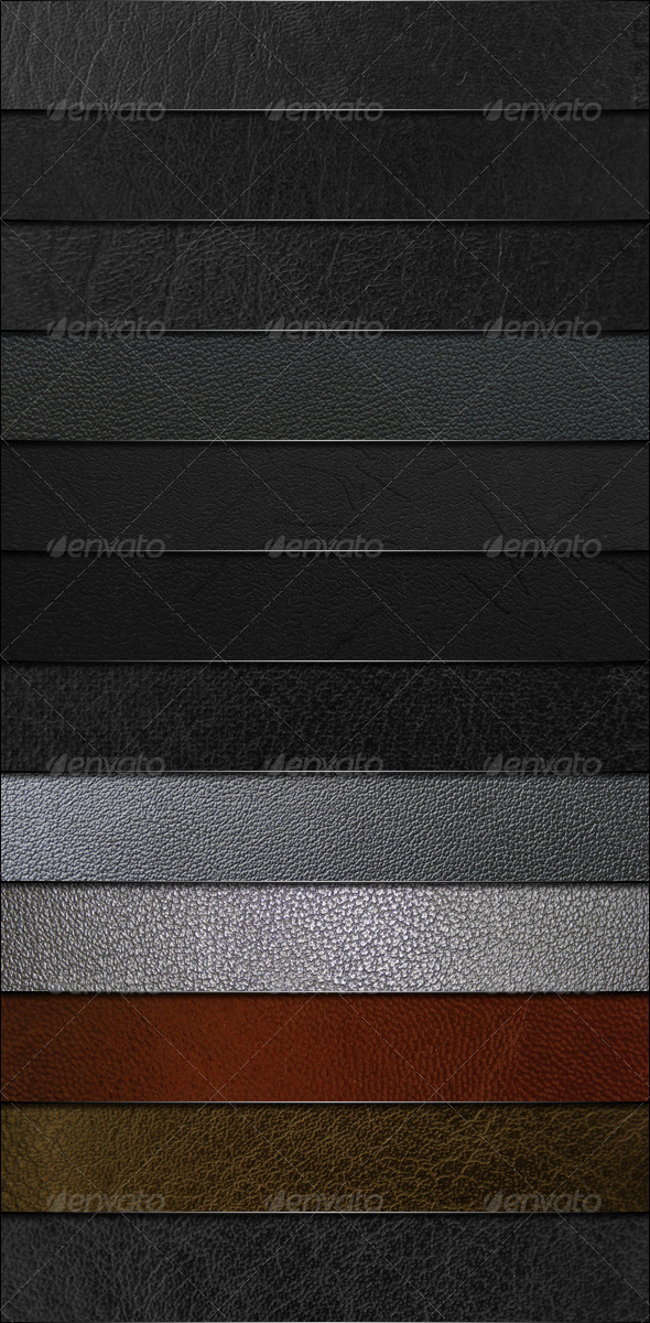 12 Leather Textures - Miscellaneous Textures