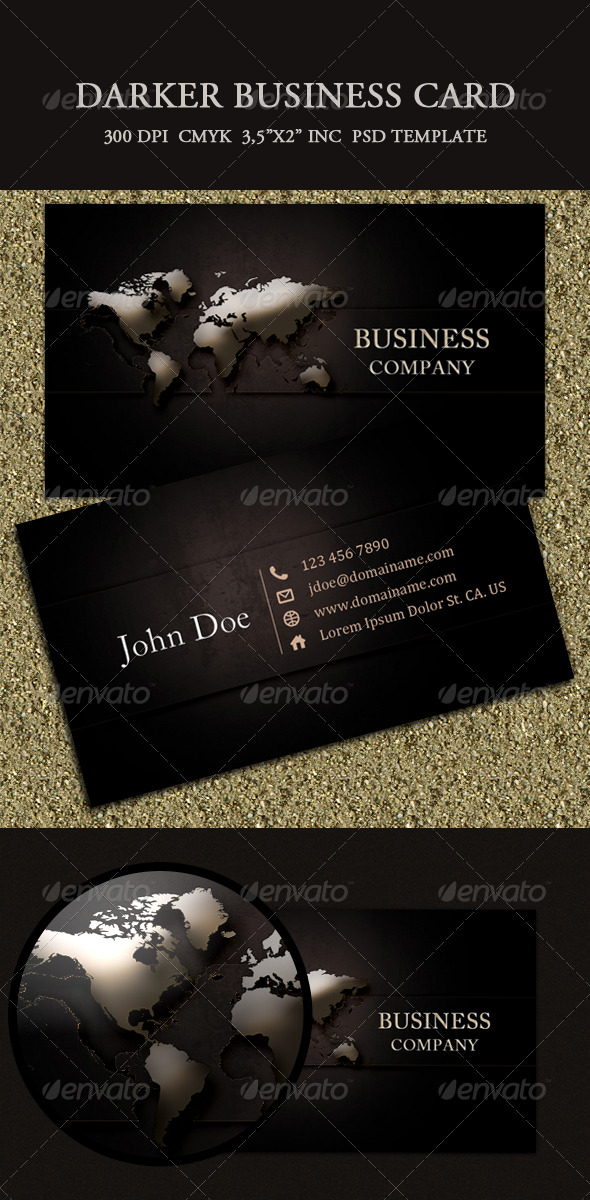 Darker Business Card