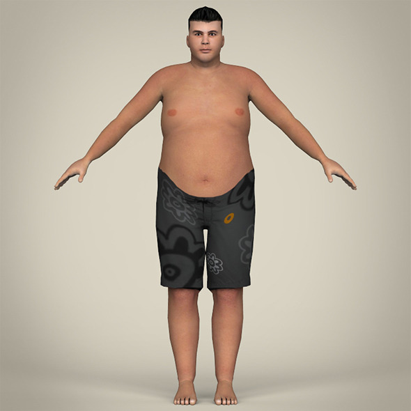 Young Fat Man - 3Docean 10769500