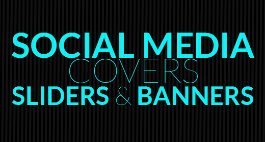 Facebook, Twitter, Instagram, Banners, Sliders