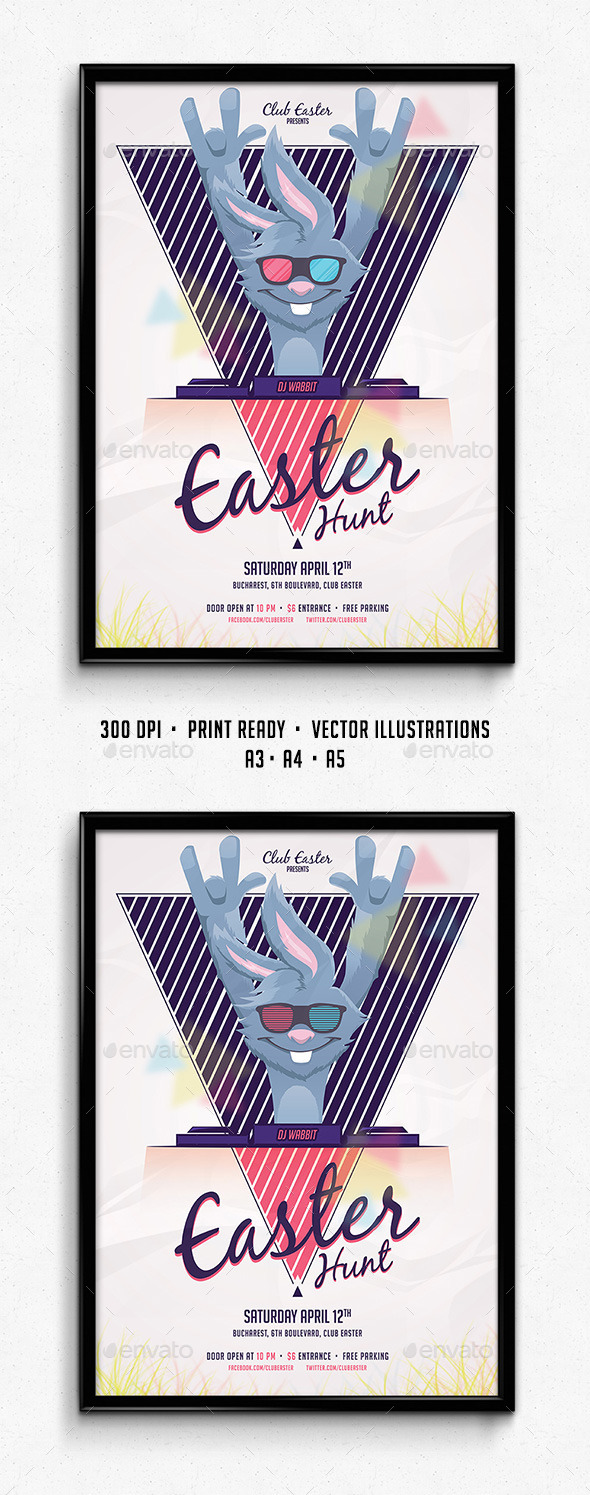 Easter Party Poster - Holidays Events