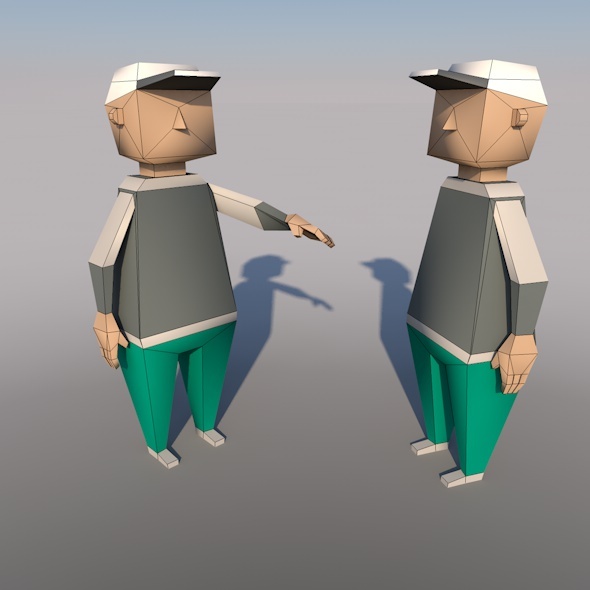 Low-poly models people - 3Docean 10771380