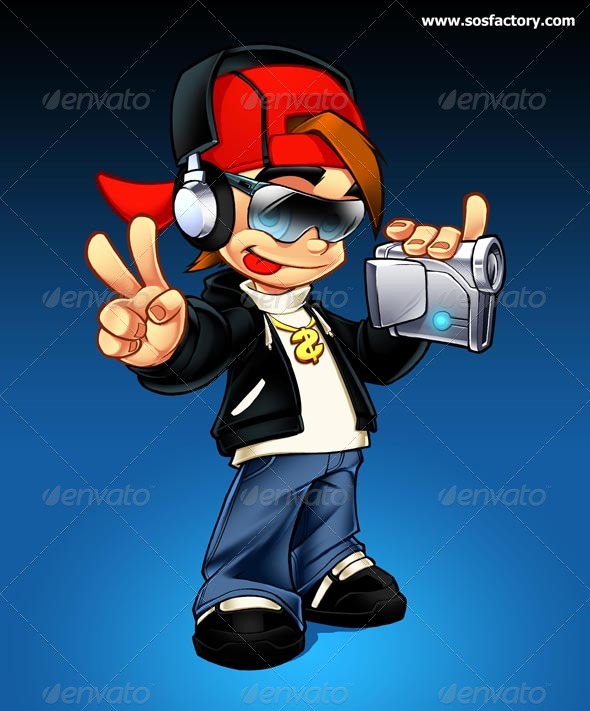 Mascot design B-Boy - Characters Illustrations