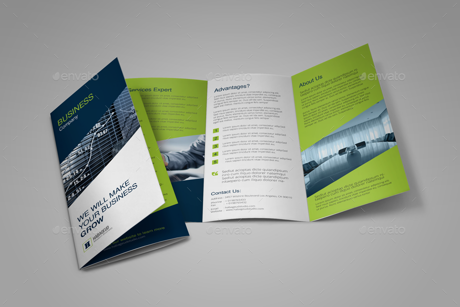 trifold business brochure by habageud graphicriver