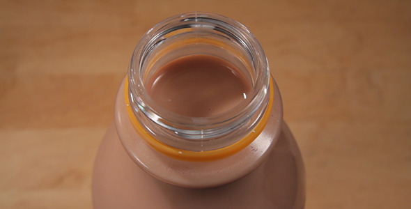 Opening A Chocolate Milk Jug