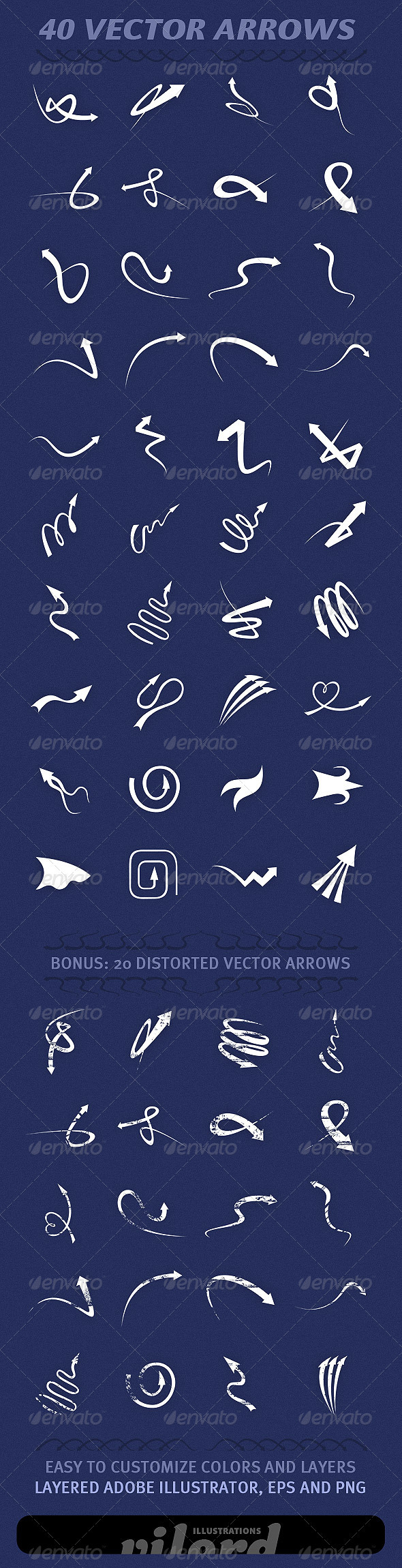 40 Vector Arrows