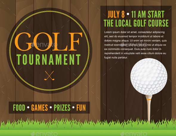 golf tournament flyer template word