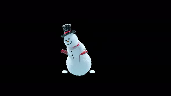 Snowman Dancing 4K alt