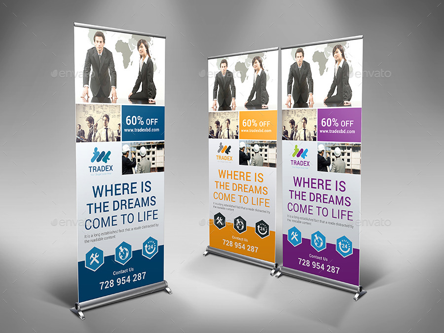 Tradex Business Banner, Print Templates | GraphicRiver