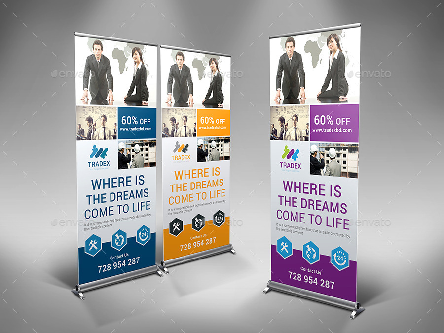 Tradex Business Banner, Print Templates | GraphicRiver