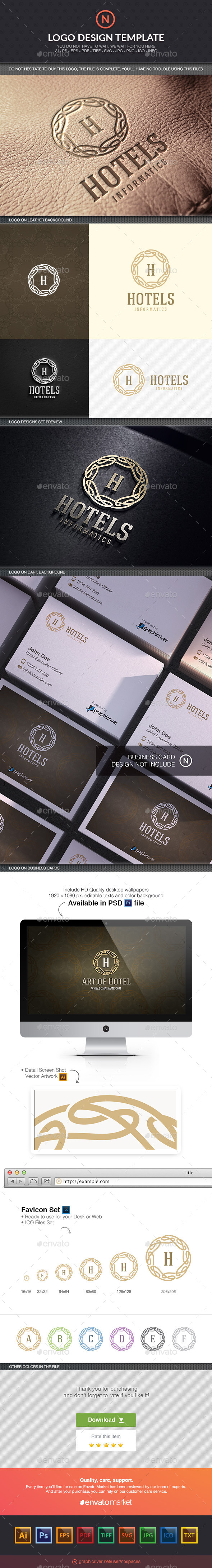 Art Hotel - Crests Logo Templates