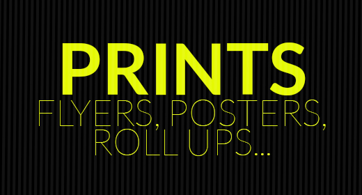Flyers, Roll Ups, Posters, Cards, Brochures