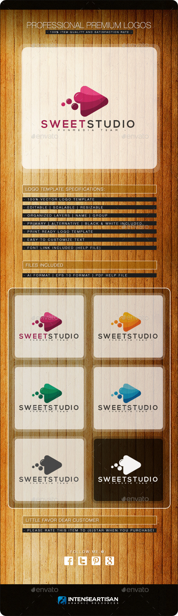 Sweet Studio Logo Template - Objects Logo Templates