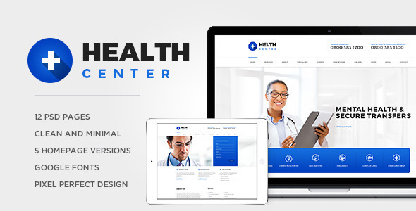 Health Center PSD - ThemeForest 10802254