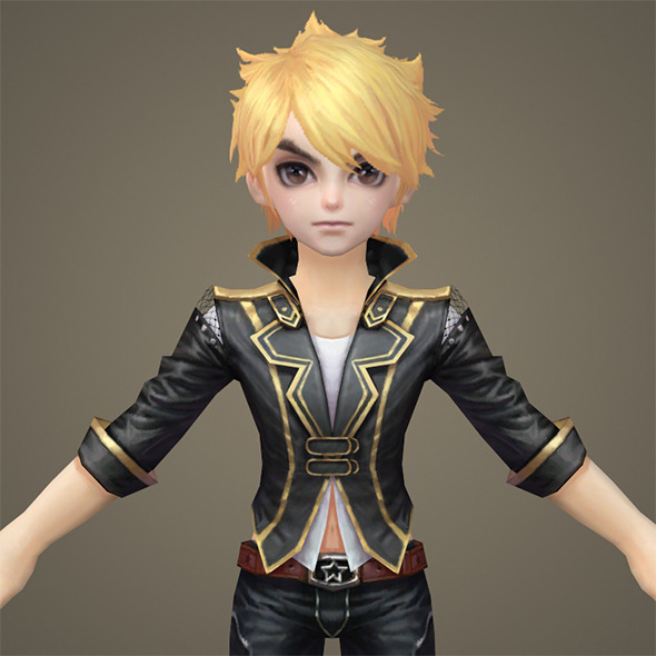 Toon character Kenshi - 3Docean 10804127